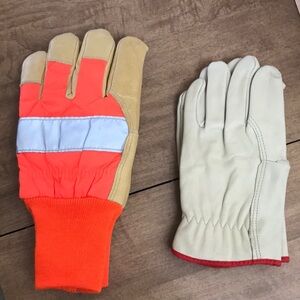 Leather Gloves. Men's 2 Pair Gloves. NWOT.